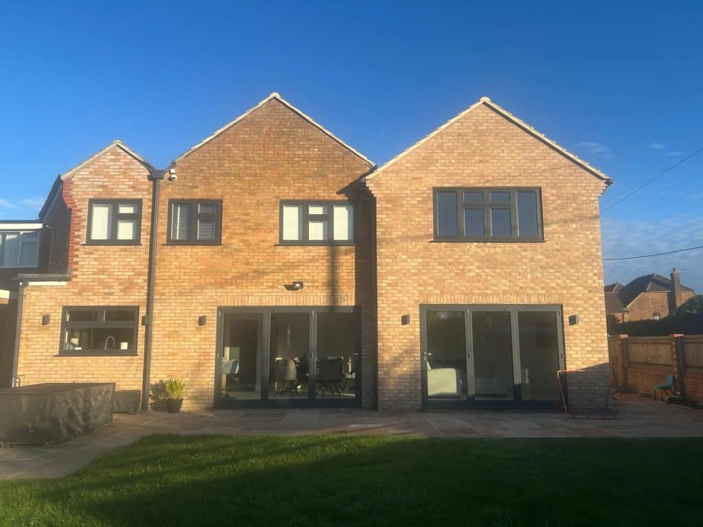 Please add this image to same project - following addition of two storey side extension